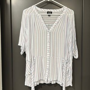 Stripped button down blouse
